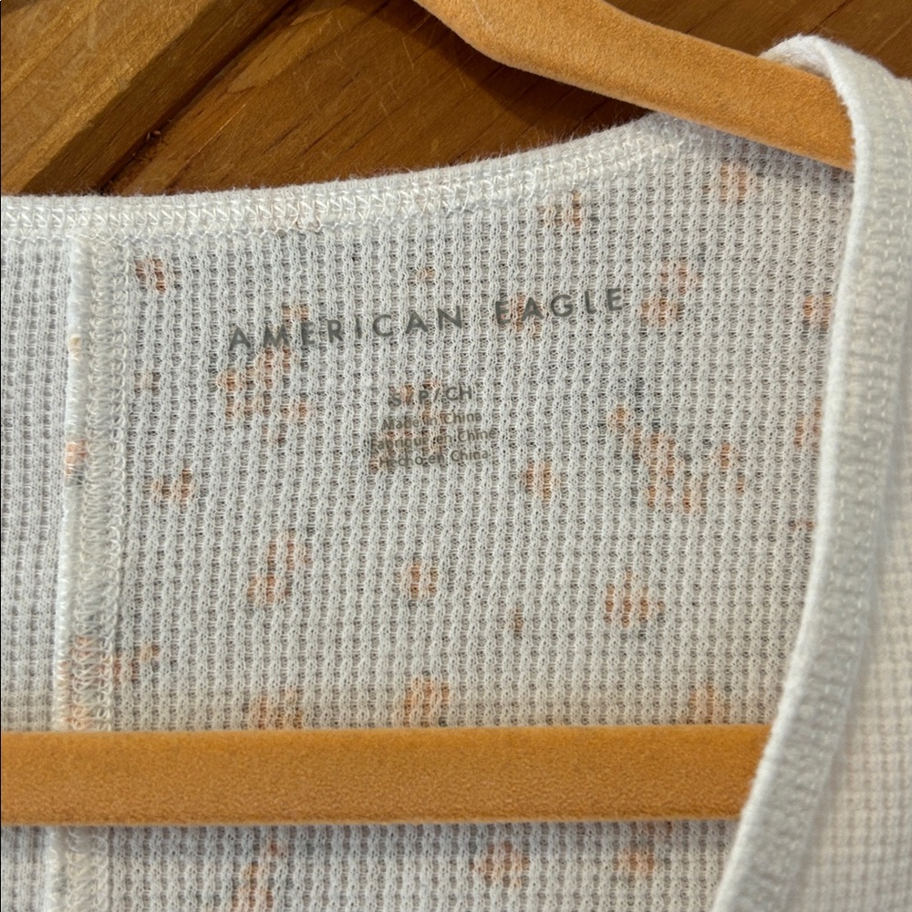 American Eagle Cropped Patchwork Floral Long Slee… - image 4